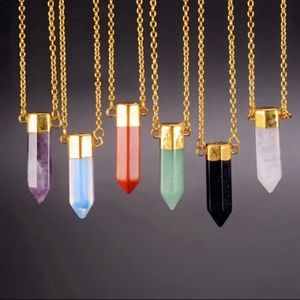 WHITE - Quartz Pendant