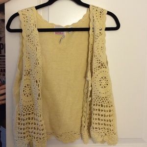 Yellow Knitted Vest