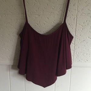 Burgundy top