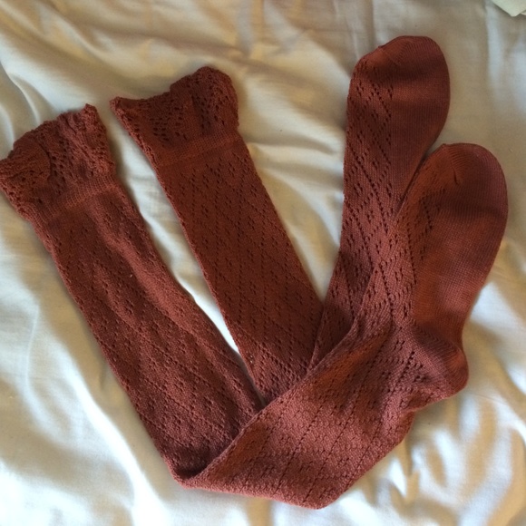 Rose Knitted Knee High Socks