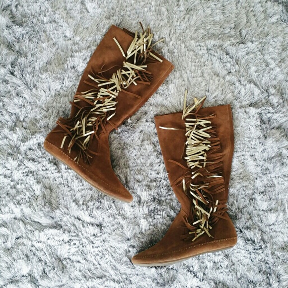 ALDO // Fringe Tall Boots