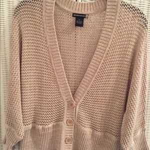SWEATERWORKS Open weave sweater GOLDISH TAN
