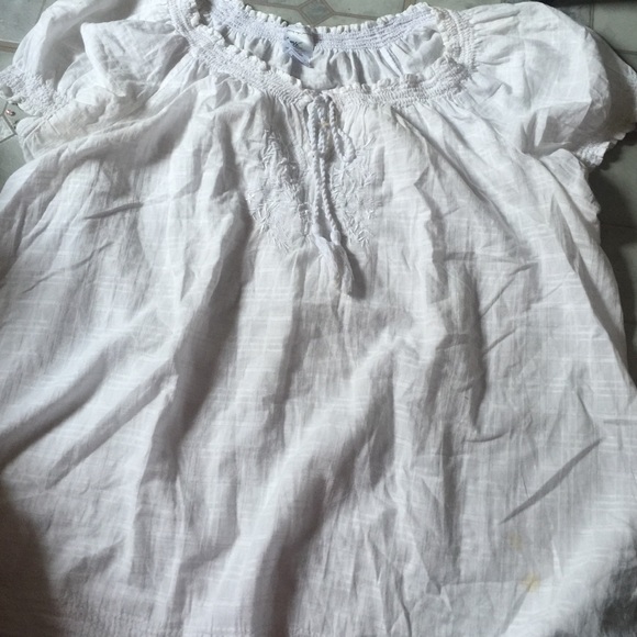 White peasant blouse.