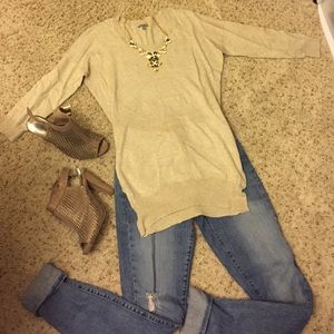 Cream 1/4 sleeve top