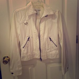 White denim jacket