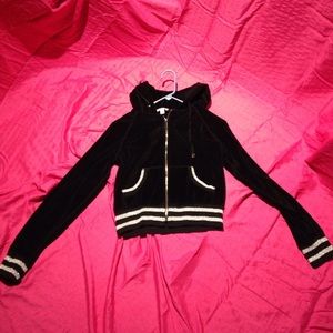 Bebe sport black valore crop jacket