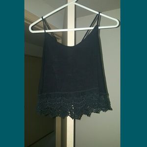 Black crop top
