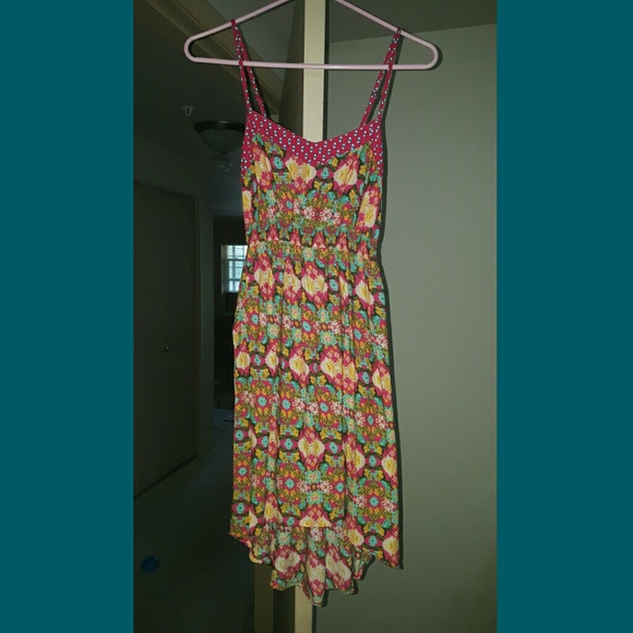 High to low floral dress