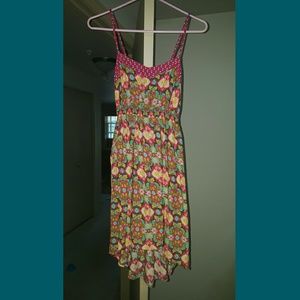 High to low floral dress