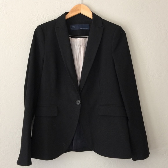 Pre-LOVED Zara black blazer in Sz 8