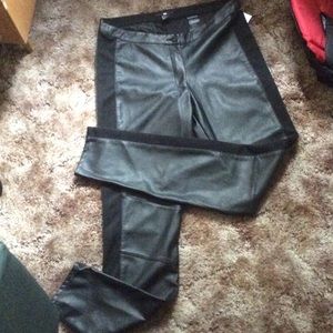 H&M faux leather pants