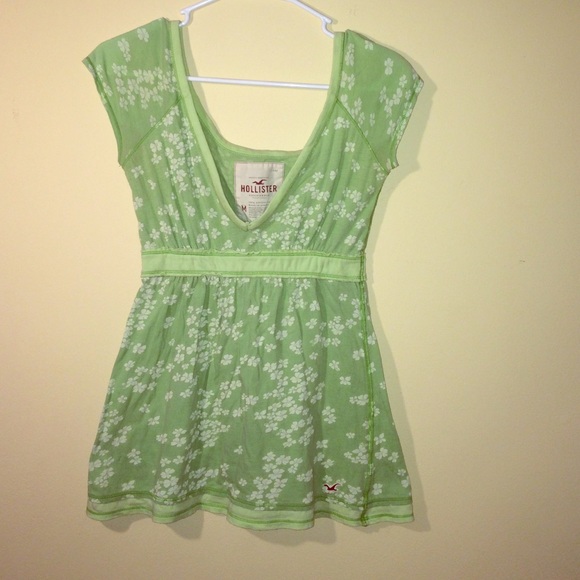 Lime Green Floral Detail Shirt