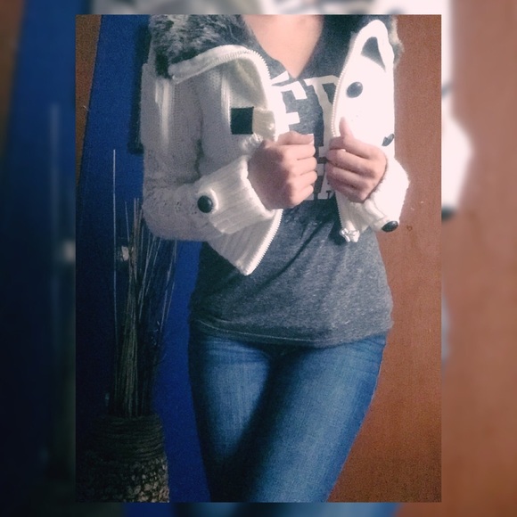 Fur jacket crop