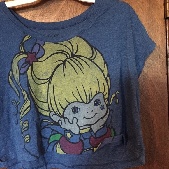 rainbow bright crop top