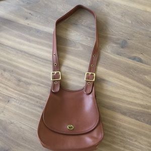 Vintage Coach Berkeley Crescent Saddle Bag