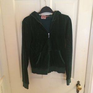 Green juicy track jacket