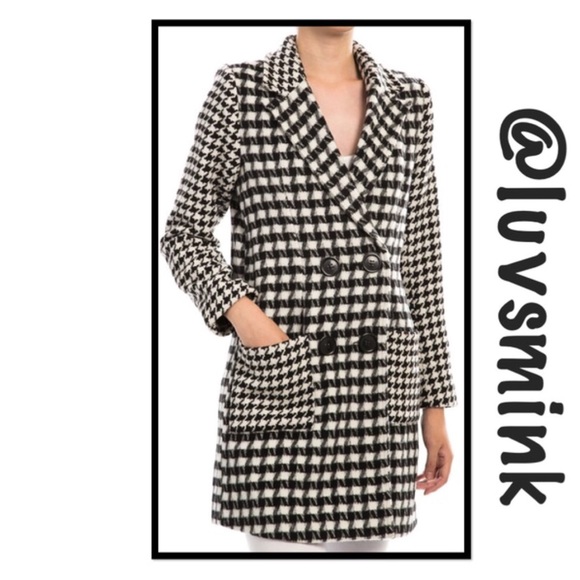 BLACK AND IVORY WALKING COAT - SIZE MEDIUM - Picture 2 of 4