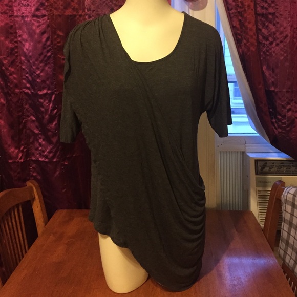 Factory by Erik Hart Grecian Drape Grey Top