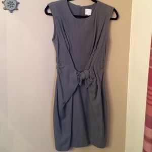 Grey silk/cotton blend dress
