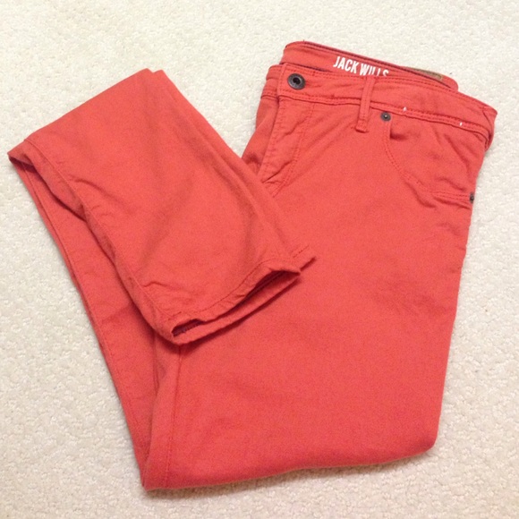 Jack Wills Red Skinny Jean