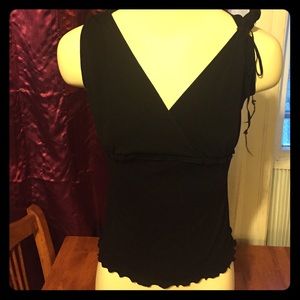 V-Neck, Empire waist, Black Top from Max Studio