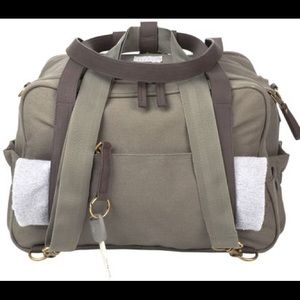 Forest green messenger bag