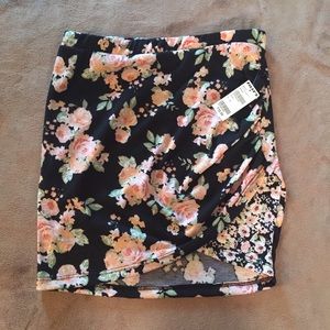 Floral miniskirt