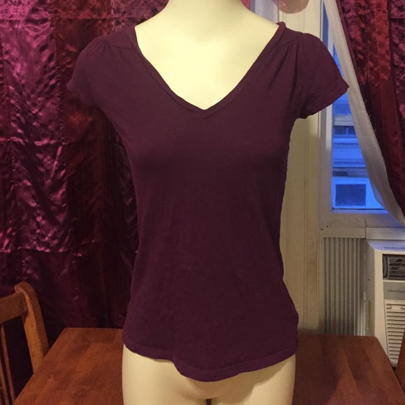 Purple V-Neck Top from Old Navy