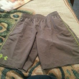 Two pairs of boys under armour shorts