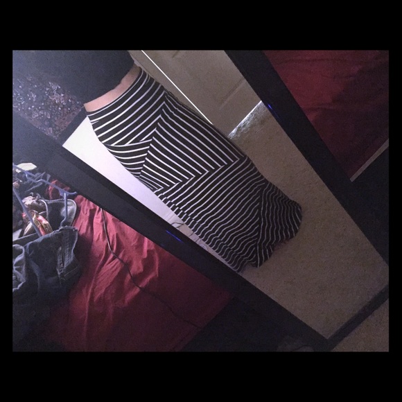 Striped Maxi Skirt
