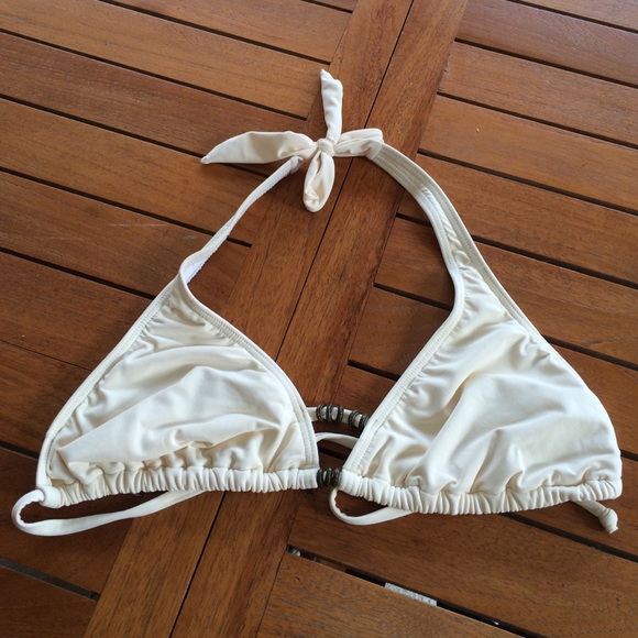 Billabong cream top with bead details - Picture 2 of 4