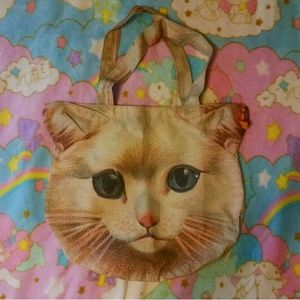 Cute Kawaii Kitty Cat Tote Purse