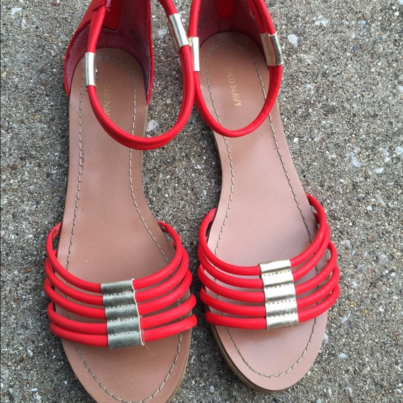 Old navy red sandals