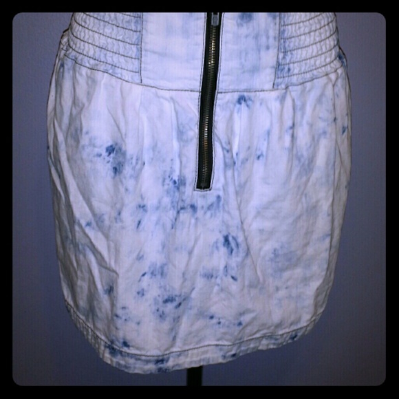 Denim mini skirt