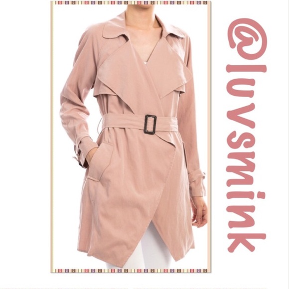 BLUSH TRENCH COAT- LAST ONE !!! - Picture 2 of 4