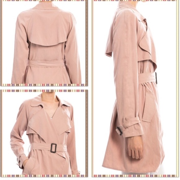 BLUSH TRENCH COAT- LAST ONE !!! - Picture 3 of 4
