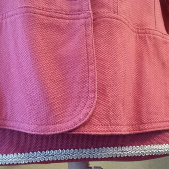 Fashionable Pink jacket with Rose fabric cuffs - Picture 4 of 4