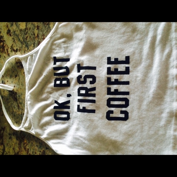 ok but first coffee HALTER