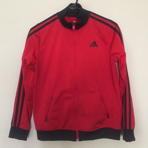 Red Adidas track jacket
