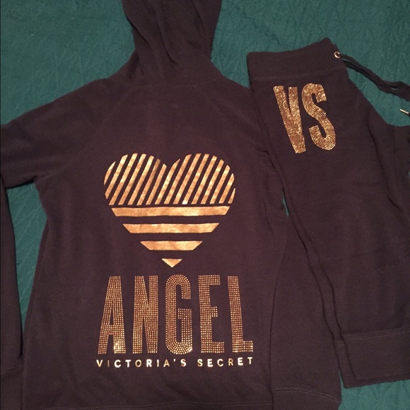 Victoria Secret Other - Victoria Secret Zip-up hoodie and crop sweat pants