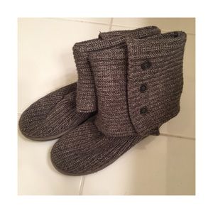Gray Knit UGGs