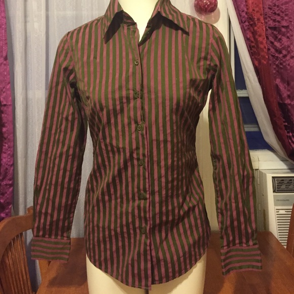 Olive and Pink Button-Down from Ben Sherman