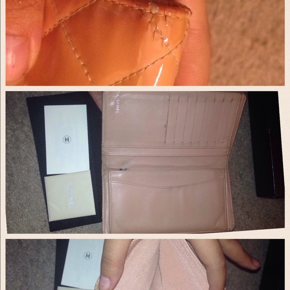 -SOLD- Chanel Patent Leather Quilted Wallet - Picture 2 of 4
