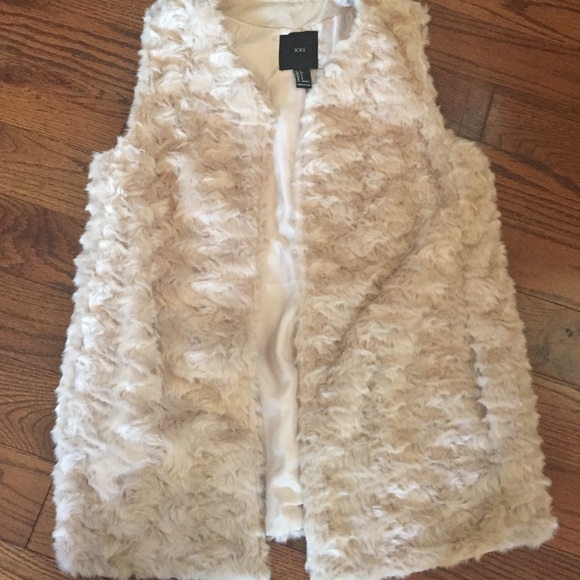 Faux fur vest