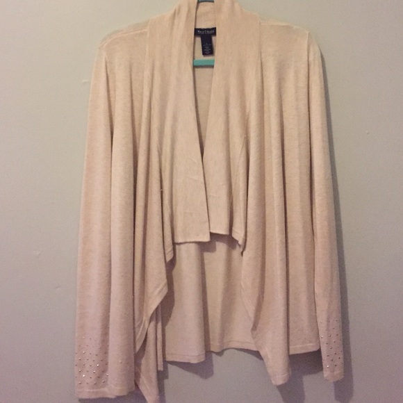 WHBM flyaway sweater with detail on sleeve