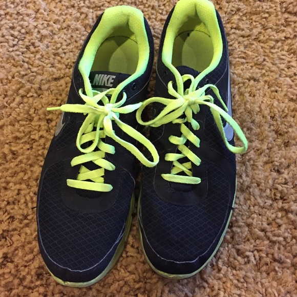 Black and yellow nikes