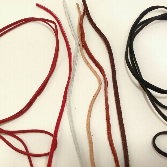 Wire wrapped Arrowhead necklace leather - Picture 5 of 7