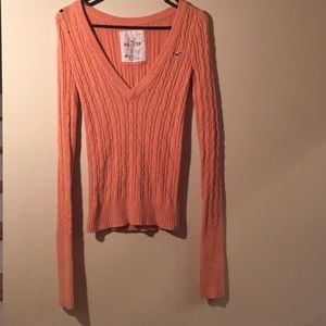 Orange Hollister sweater