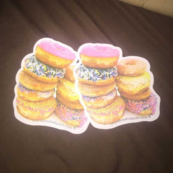 2 brandy Melville donut stickers