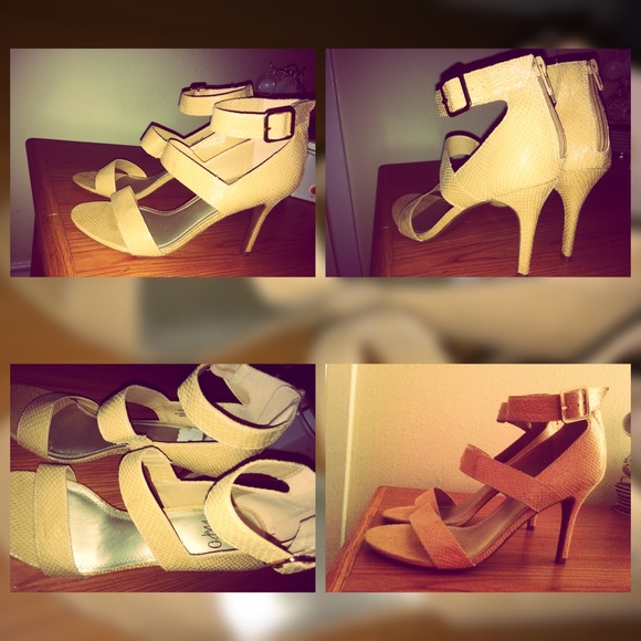 Nude colored heels